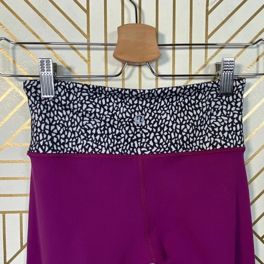 Lululemon‎ Wunder Under Pant III Reversible Plum
